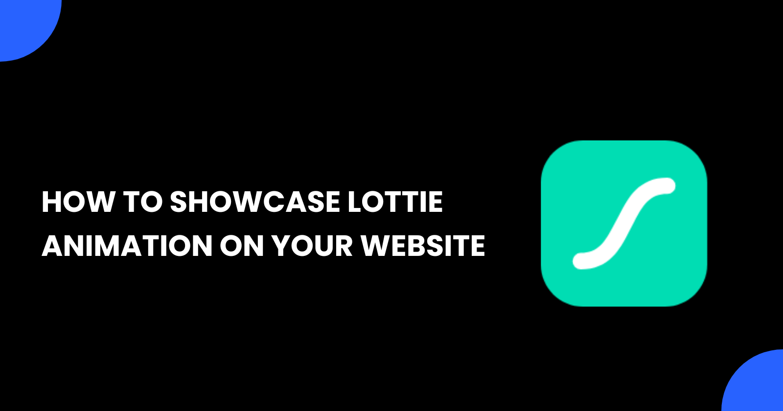 How to Showcase Lottie Animation on Your Website